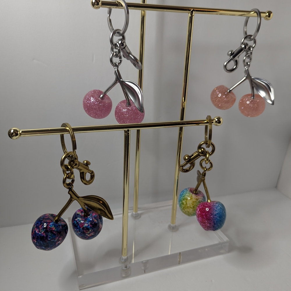 Colorful Cherry Bag Charms / Key Chain